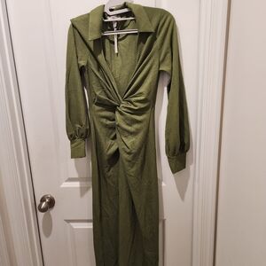 ASOS Olive Long Sleeve Dress